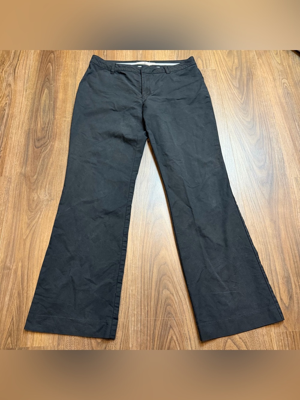 Vintage Tommy Hilfiger Black Boot Cut Pants Sz 8